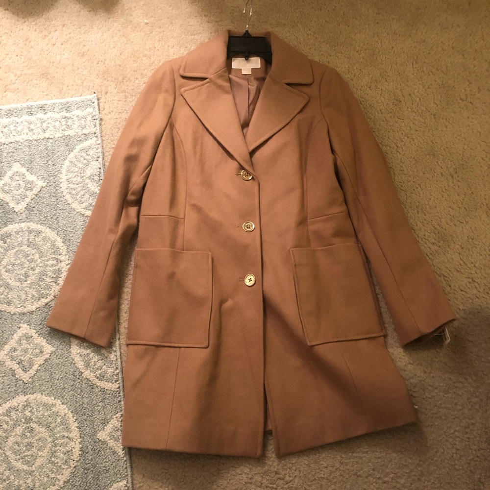 Michael Kors Coat In Camel